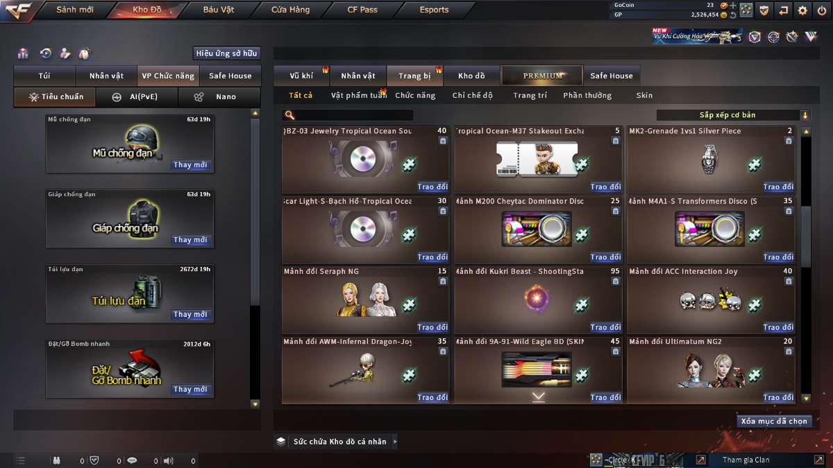 shop acc cf uy tin gia re